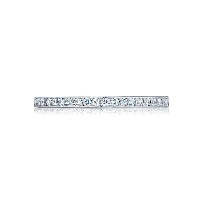 International Diamond Center Tacori 18k White Gold Ribbon Diamond Wedding Band 017 CTW Rings International Diamond Center Tacori 18k White Gold Ribbon Diamond Wedding Band 017 CTW Rings
