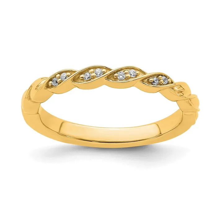 14k Stackable Expressions Diamond Twist Ring SK2106 Stackable Expressions Rings 14k Stackable Expressions Diamond Twist Ring SK2106 Stackable Expressions Rings