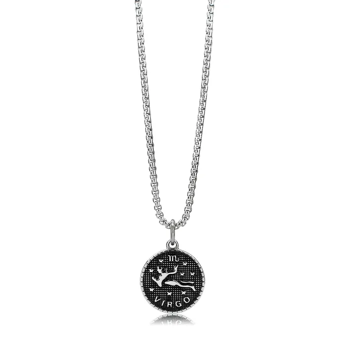 Alamode Necklaces TK3922 High polished no plating Stainless Steel Chain Pendant with NoStone in No Stone