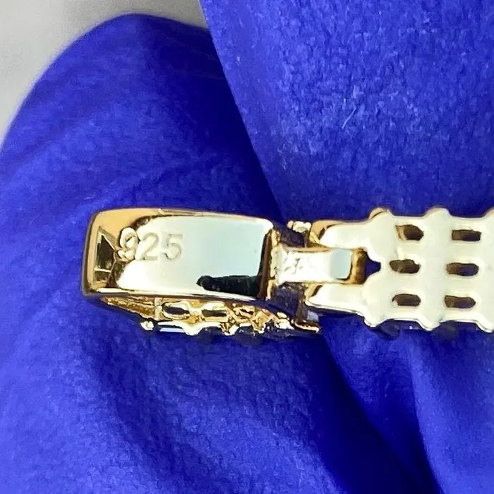 Bling Cartel Admin Jesus Crucifix Gold Plated over 925 Silver Iced Baguettes Small Pendant 125 Necklaces
