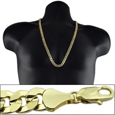 Bling Cartel Admin Necklaces 14k Gold Plated Cuban Curb Link Chain Necklace 30 x10MM Bling Cartel Admin Necklaces 14k Gold Plated Cuban Curb Link Chain Necklace 30 x10MM
