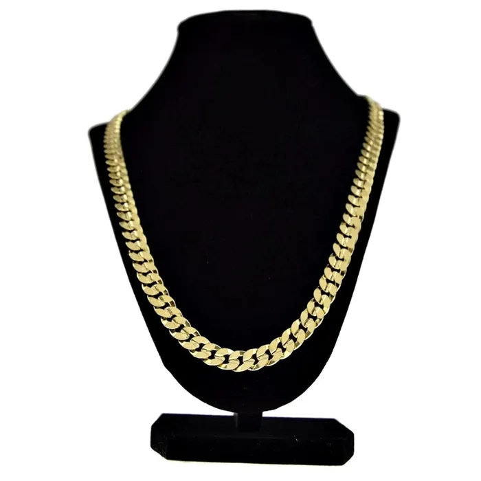 Bling Cartel Admin Necklaces 14k Gold Plated Cuban Curb Link Chain Necklace 30 x10MM Bling Cartel Admin Necklaces 14k Gold Plated Cuban Curb Link Chain Necklace 30 x10MM