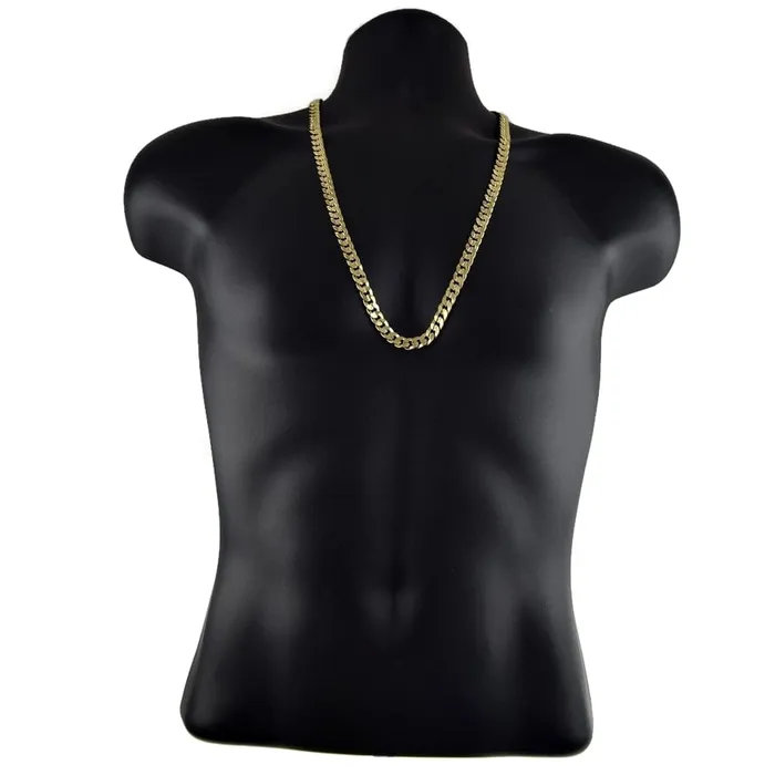 Bling Cartel Admin Necklaces 14k Gold Plated Cuban Curb Link Chain Necklace 30 x10MM Bling Cartel Admin Necklaces 14k Gold Plated Cuban Curb Link Chain Necklace 30 x10MM