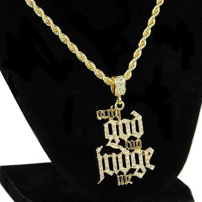 Bling Cartel Admin Necklaces Only God Can Judge Me Gold Finish Rope Chain Necklace 24 Bling Cartel Admin Necklaces Only God Can Judge Me Gold Finish Rope Chain Necklace 24