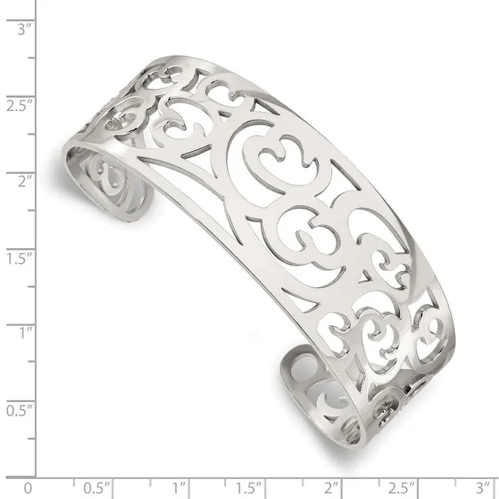 Bracelets Chisel Stainless Steel Fancy Cuff Bracelet Bracelets Chisel Stainless Steel Fancy Cuff Bracelet