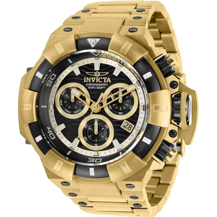 Bracelets Invicta Invicta Mens Quartz Chronograph Watch Akula Yellow Gold Steel Bracelet 31872 Bracelets Invicta Invicta Mens Quartz Chronograph Watch Akula Yellow Gold Steel Bracelet 31872