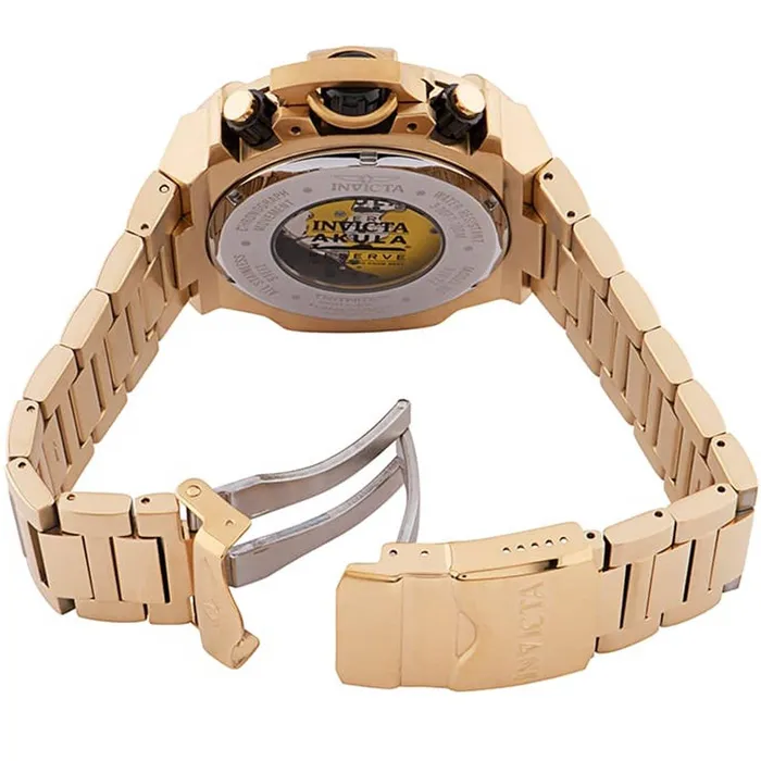 Bracelets Invicta Invicta Mens Quartz Chronograph Watch Akula Yellow Gold Steel Bracelet 31872 Bracelets Invicta Invicta Mens Quartz Chronograph Watch Akula Yellow Gold Steel Bracelet 31872
