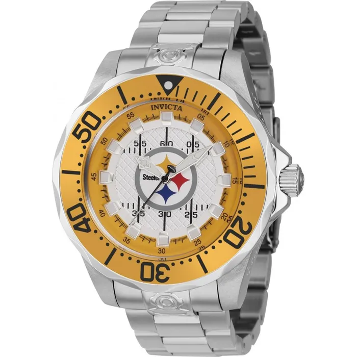 Bracelets Invicta Invicta Mens Watch NFL Pittsburgh Steelers Dial Stainless Steel Bracelet 42126 Bracelets Invicta Invicta Mens Watch NFL Pittsburgh Steelers Dial Stainless Steel Bracelet 42126