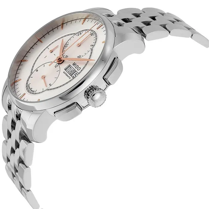 Bracelets Mido Mens Automatic Watch Baroncelli Silver Dial Chronograph Bracelet M86074101 MIDO Bracelets Mido Mens Automatic Watch Baroncelli Silver Dial Chronograph Bracelet M86074101 MIDO