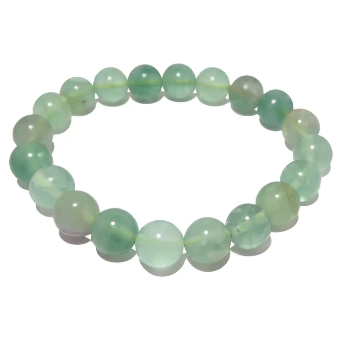 Bracelets Satin Crystals Fluorite Bracelet Green Genius Gemstones