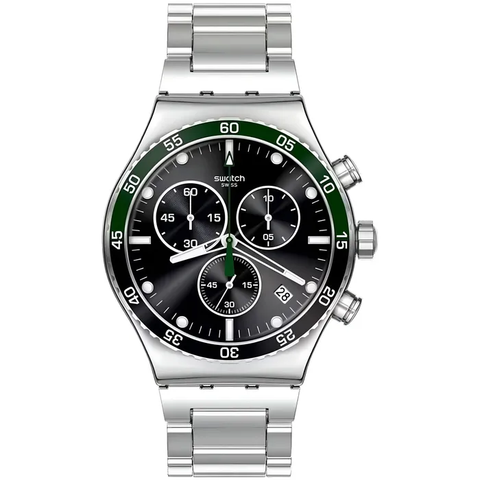 Bracelets Swatch Unisex Watch The May Collection Dark Green Irony Chrono Bracelet YVS506G Swatch Bracelets Swatch Unisex Watch The May Collection Dark Green Irony Chrono Bracelet YVS506G Swatch