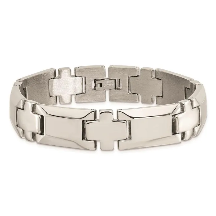 Chisel Stainless Steel Polished 85in Link Bracelet Bracelets Chisel Stainless Steel Polished 85in Link Bracelet Bracelets