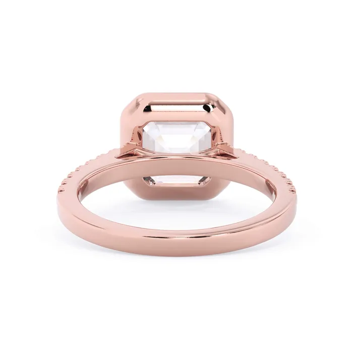 deBebians Rings Diamond Accented Bezel Set Engagement Ring Setting