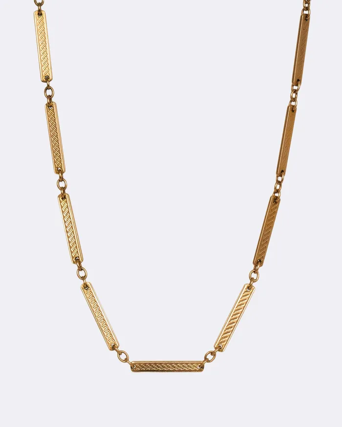 Elongated Link Watch Chain Necklace LISA KRAMER VINTAGE Necklaces