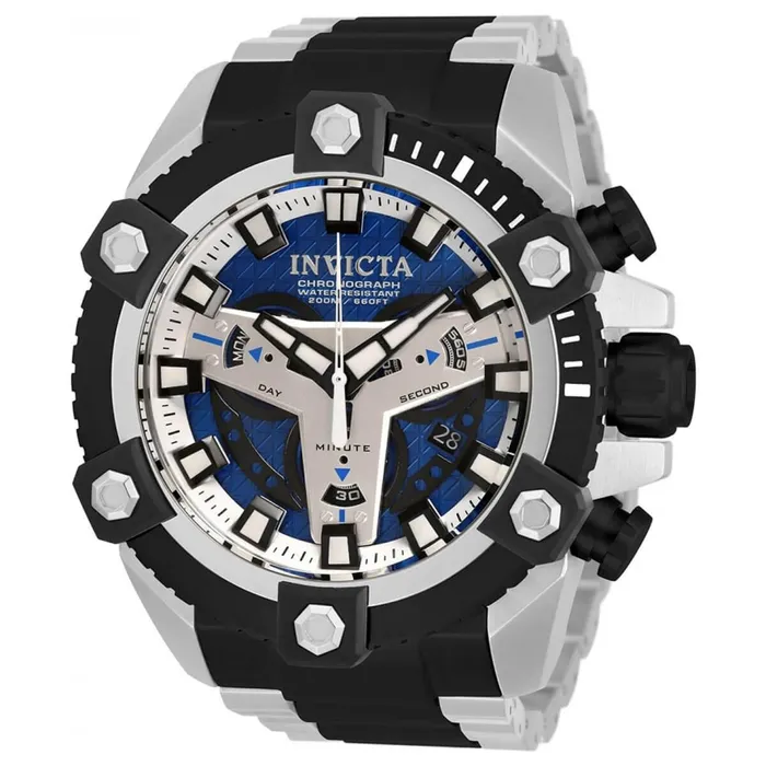 Invicta Bracelets Invicta Mens Chrono Watch Coalition Forces Blue and Silver Dial Bracelet 30906 Invicta Bracelets Invicta Mens Chrono Watch Coalition Forces Blue and Silver Dial Bracelet 30906