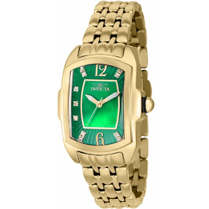 Invicta Bracelets Invicta Womens Quartz Watch Lupah Green Dial Yellow Gold Crystal Bracelet 39778 Invicta Bracelets Invicta Womens Quartz Watch Lupah Green Dial Yellow Gold Crystal Bracelet 39778