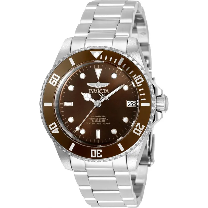 Invicta Invicta Womens Automatic Watch Pro Diver Brown Dial Silver Tone Bracelet 35708 Bracelets Invicta Invicta Womens Automatic Watch Pro Diver Brown Dial Silver Tone Bracelet 35708 Bracelets
