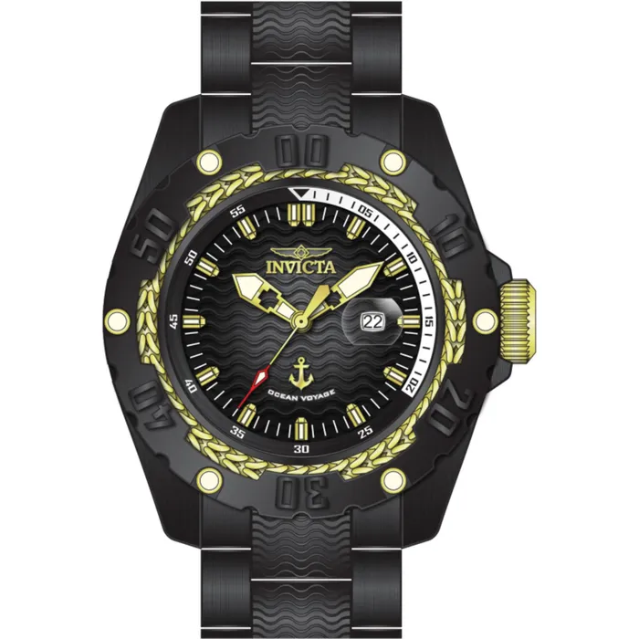 Invicta Mens Watch Ocean Voyage Quartz Date Grey and Black Dial Bracelet 477423 Invicta Bracelets Invicta Mens Watch Ocean Voyage Quartz Date Grey and Black Dial Bracelet 477423 Invicta Bracelets