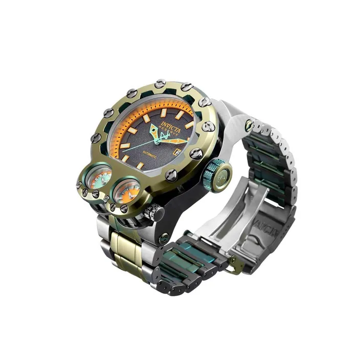 Invicta Mens Watch Reserve Magnum Tria Mint Green and Grey Steel Bracelet 37553 Invicta Bracelets Invicta Mens Watch Reserve Magnum Tria Mint Green and Grey Steel Bracelet 37553 Invicta Bracelets