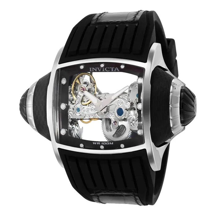 Invicta Rings Invicta Mens Automatic Watch Vintage Two Tone Silver Tone and Black Case 35271 Invicta Rings Invicta Mens Automatic Watch Vintage Two Tone Silver Tone and Black Case 35271
