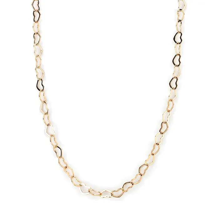 LO4695 Flash Rose Gold Brass Necklace with No Stone Alamode Necklaces