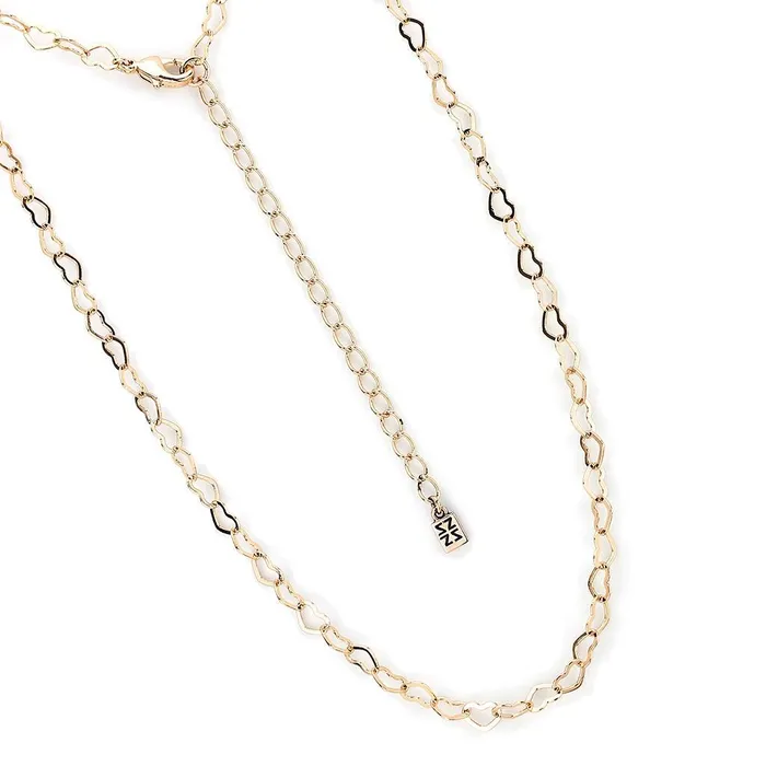 LO4695 Flash Rose Gold Brass Necklace with No Stone Alamode Necklaces