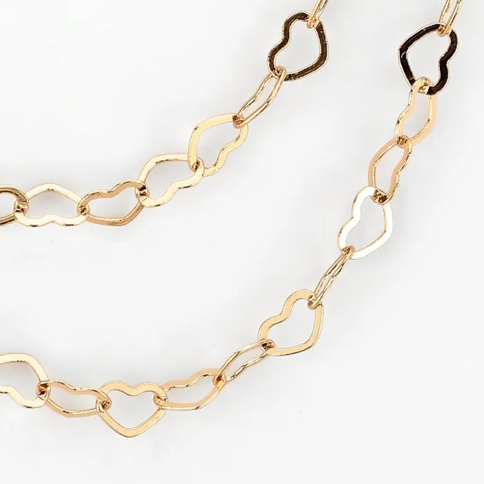 LO4695 Flash Rose Gold Brass Necklace with No Stone Alamode Necklaces