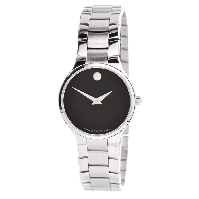 Movado Bracelets Movado Womens Quartz Watch Serio Black Dial Stainless Steel Bracelet 0607288 Movado Bracelets Movado Womens Quartz Watch Serio Black Dial Stainless Steel Bracelet 0607288