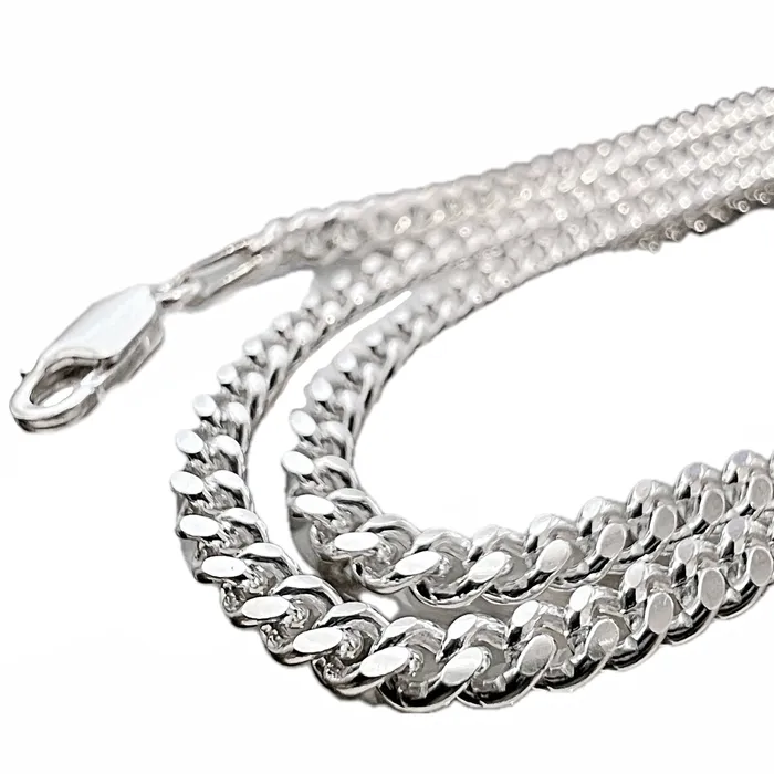 Necklaces 925 Sterling Silver Miami Cuban Link Chain Italy Necklace 3MM 1630 Bling Cartel Necklaces 925 Sterling Silver Miami Cuban Link Chain Italy Necklace 3MM 1630 Bling Cartel