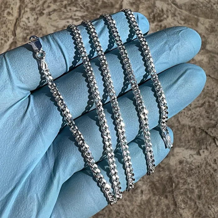 Necklaces 925 Sterling Silver Miami Cuban Link Chain Italy Necklace 3MM 1630 Bling Cartel Necklaces 925 Sterling Silver Miami Cuban Link Chain Italy Necklace 3MM 1630 Bling Cartel