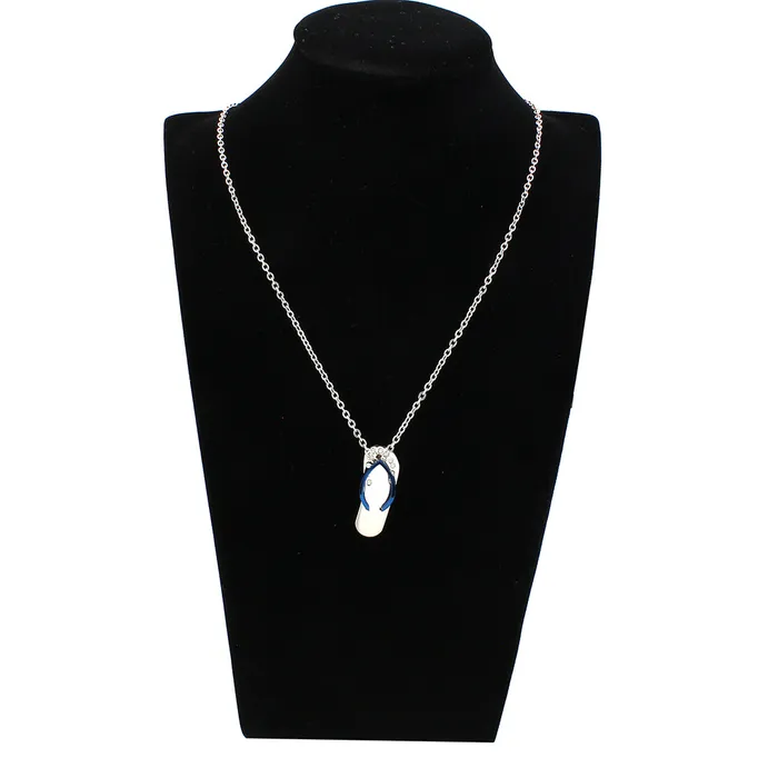 Necklaces Alamode TK3940 High polished no plating Stainless Steel Chain Pendant with Top Grade Crystal in Clear