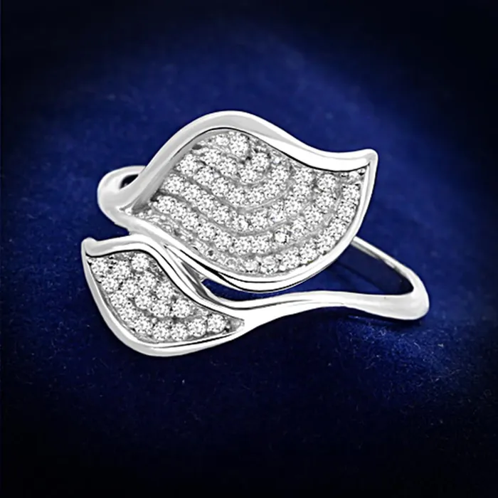 Rings Alamode TS149 Rhodium 925 Sterling Silver Ring with AAA Grade CZ in Clear Rings Alamode TS149 Rhodium 925 Sterling Silver Ring with AAA Grade CZ in Clear