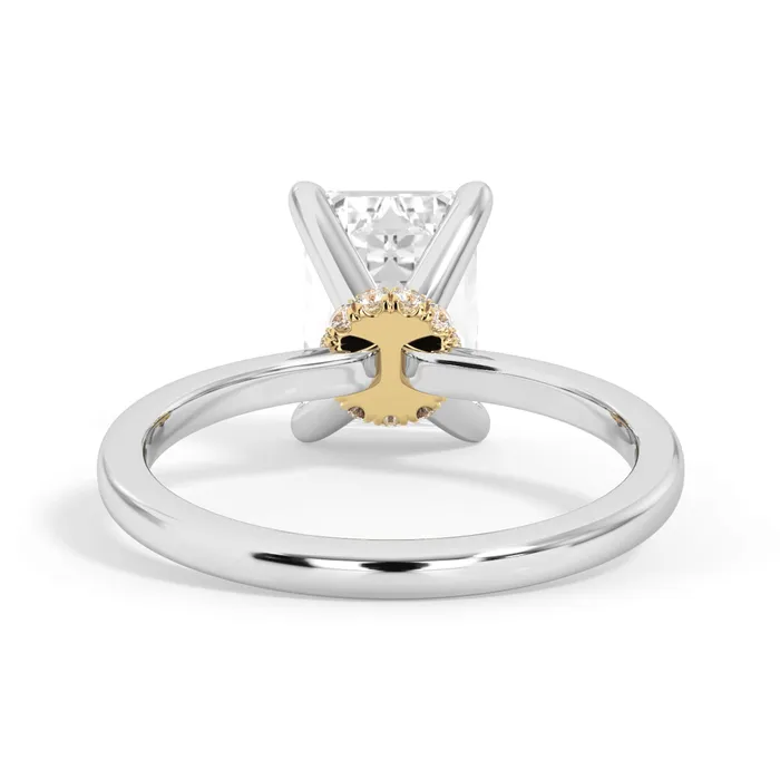 Rings deBebians Under Halo Diamond Wrap Engagement Ring Yellow Gold Wrap