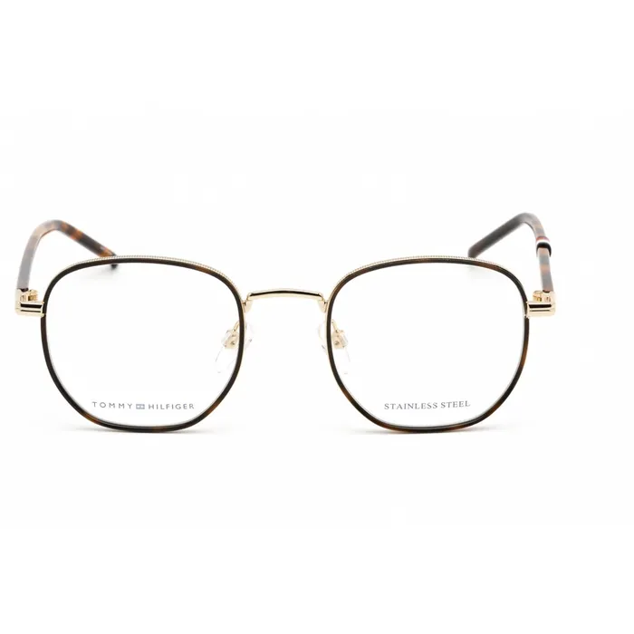 Rings Tommy Hilfiger Tommy Hilfiger Mens Eyeglasses Full Rim Gold Metal Round Frame TH 1686 0J5G 00