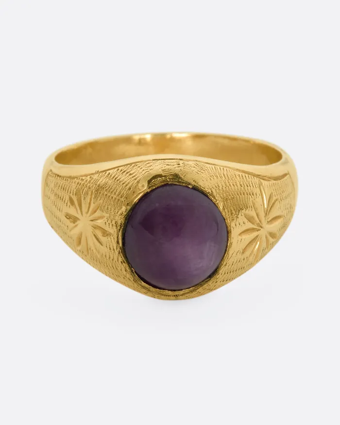 Ruby Dome Ring ORLANDO GOLD REFINERY Rings Ruby Dome Ring ORLANDO GOLD REFINERY Rings
