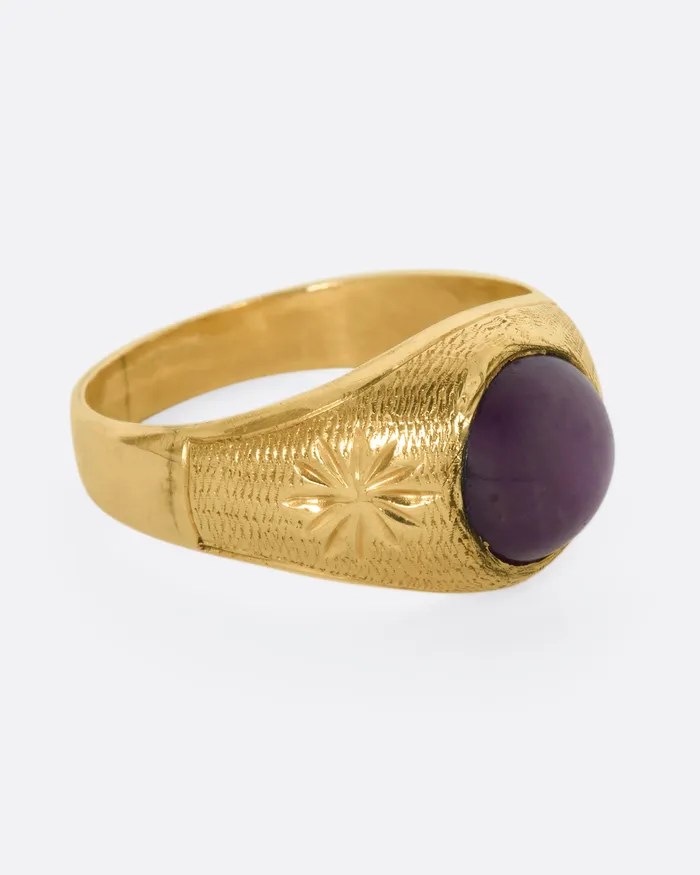 Ruby Dome Ring ORLANDO GOLD REFINERY Rings Ruby Dome Ring ORLANDO GOLD REFINERY Rings