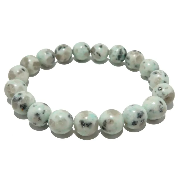 Satin Crystals Bracelets Kiwi Jasper Bracelet Sesame Green Fashion Forward