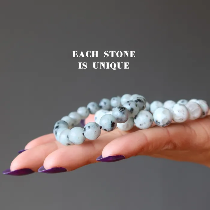 Satin Crystals Bracelets Kiwi Jasper Bracelet Sesame Green Fashion Forward