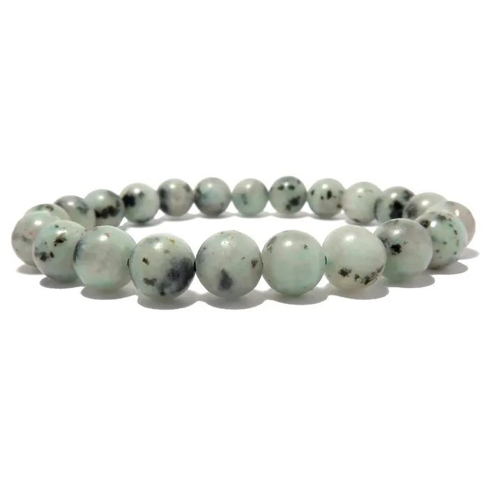 Satin Crystals Bracelets Kiwi Jasper Bracelet Sesame Green Fashion Forward