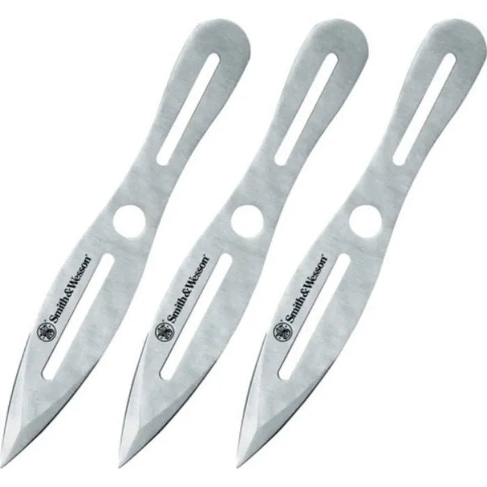 Smith Wesson Smith Wesson Throwing Knife Silver Stainless Steel Handle Set of 3 TK10CP Bracelets Smith Wesson Smith Wesson Throwing Knife Silver Stainless Steel Handle Set of 3 TK10CP Bracelets