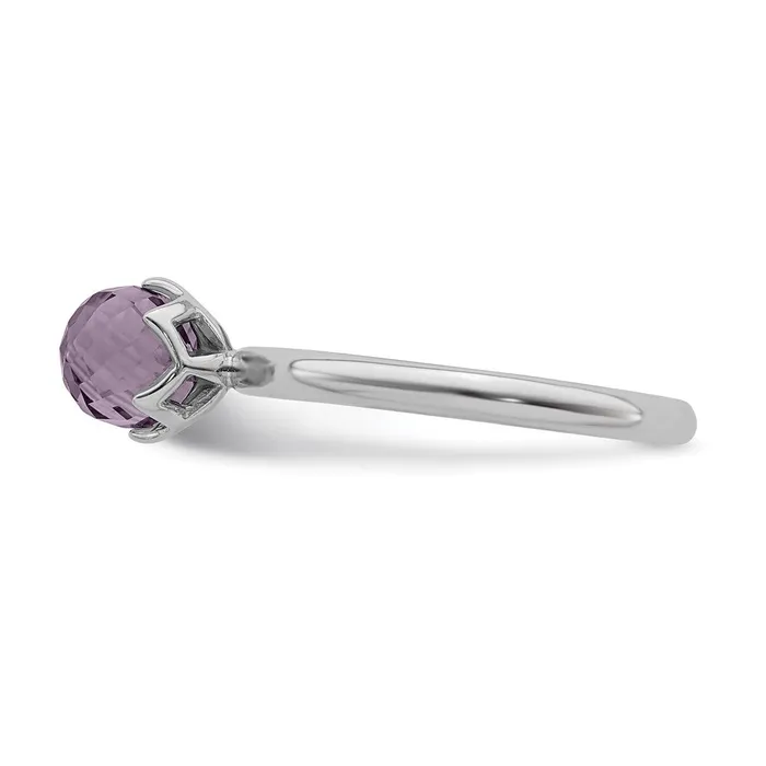 Stackable Expressions Rings Sterling Silver Stackable Expressions Amethyst Briolette Ring QSK323 Stackable Expressions Rings Sterling Silver Stackable Expressions Amethyst Briolette Ring QSK323