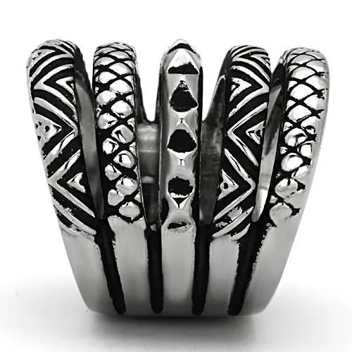 TK1008 High polished no plating Stainless Steel Ring with No Stone Alamode Rings
