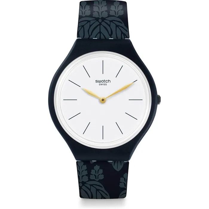 Watches Swatch Swatch Womens Strap Watch New Skin Skinwall Swiss Quartz White Dial Blue SVON102 Watches Swatch Swatch Womens Strap Watch New Skin Skinwall Swiss Quartz White Dial Blue SVON102