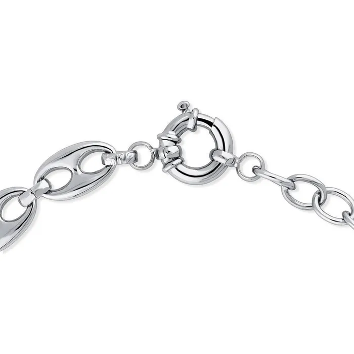 BERRICLE Earrings Necklace and Earrings in SilverTone 2 Piece