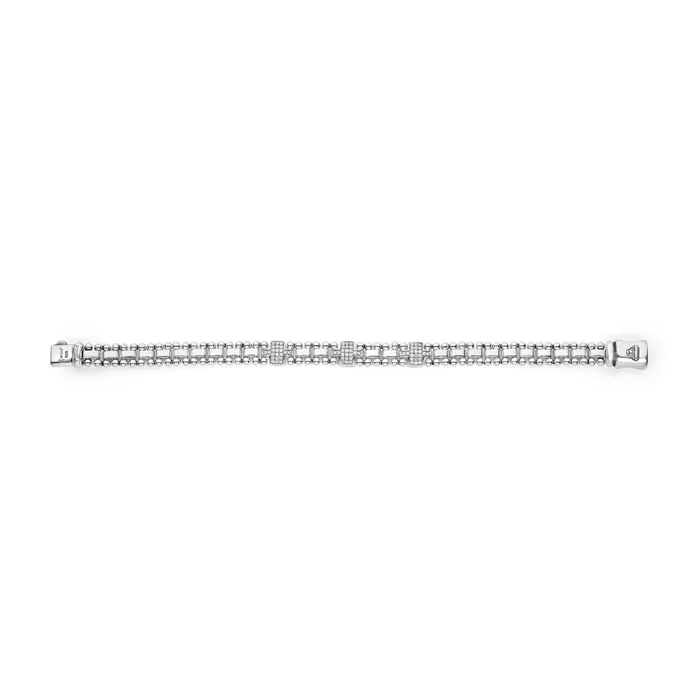 Bracelets Lagos Caviar Spark Three Station Diamond Link Bracelet