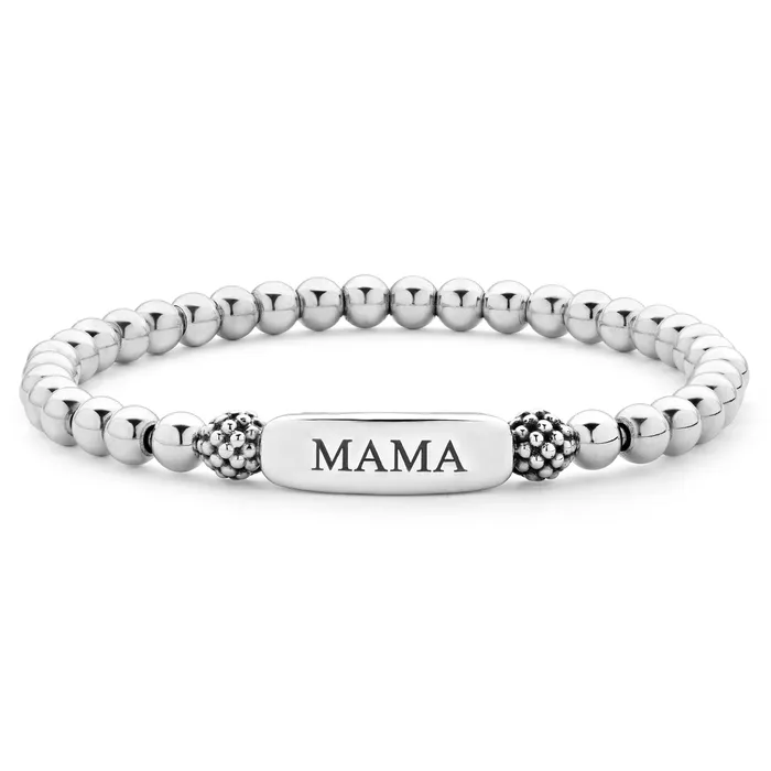 Bracelets Signature Caviar Mama Stretch Bead Bracelet LAGOS