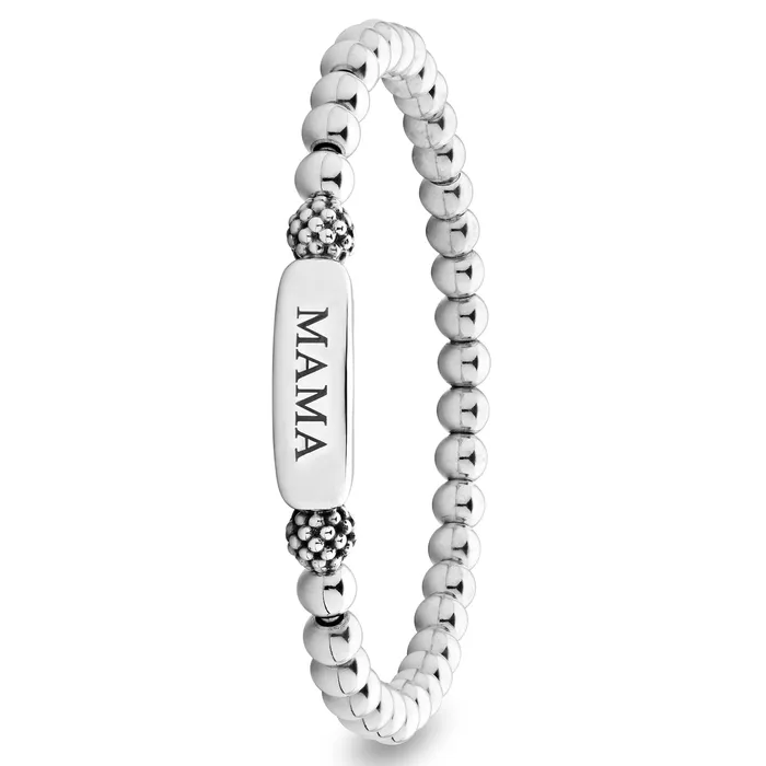 Bracelets Signature Caviar Mama Stretch Bead Bracelet LAGOS Bracelets Signature Caviar Mama Stretch Bead Bracelet LAGOS