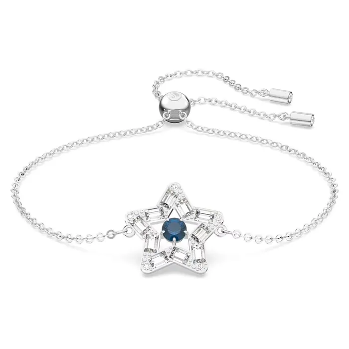 Bracelets Swarovski Stella Bracelet Star Blue Rhodium plated MEDIUM Swarovski Bracelets Swarovski Stella Bracelet Star Blue Rhodium plated MEDIUM Swarovski