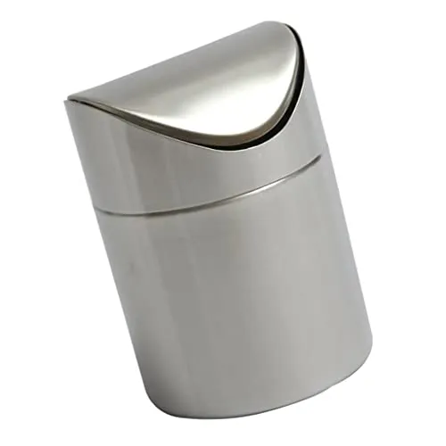 Dropshipped via Social Commerce Network Bracelets Stainless Steel Ashtray Desktop Mini Trash Can Silver Dropshipped via Social Commerce Network Bracelets Stainless Steel Ashtray Desktop Mini Trash Can Silver