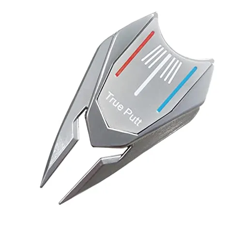 Dropshipped via Social Commerce Network Rings CALADNIS Divot Repair Fork Golf Ball Marker Golf Accessories Detachable Golfer Silver